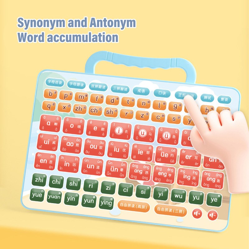 Kid Chinese Pinyin Learning Tablet Toddlers Pinyin Speaking Learning Pad