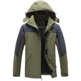 GIISAM Fishing Jackets for Men Waterproof, Mens Waterproof Wind Proof Lightweight Rain Jackets Zipper Windbreaker