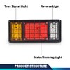 PIT66 40 LED Trailer Lights Tail Turn Signal Brake Reverse