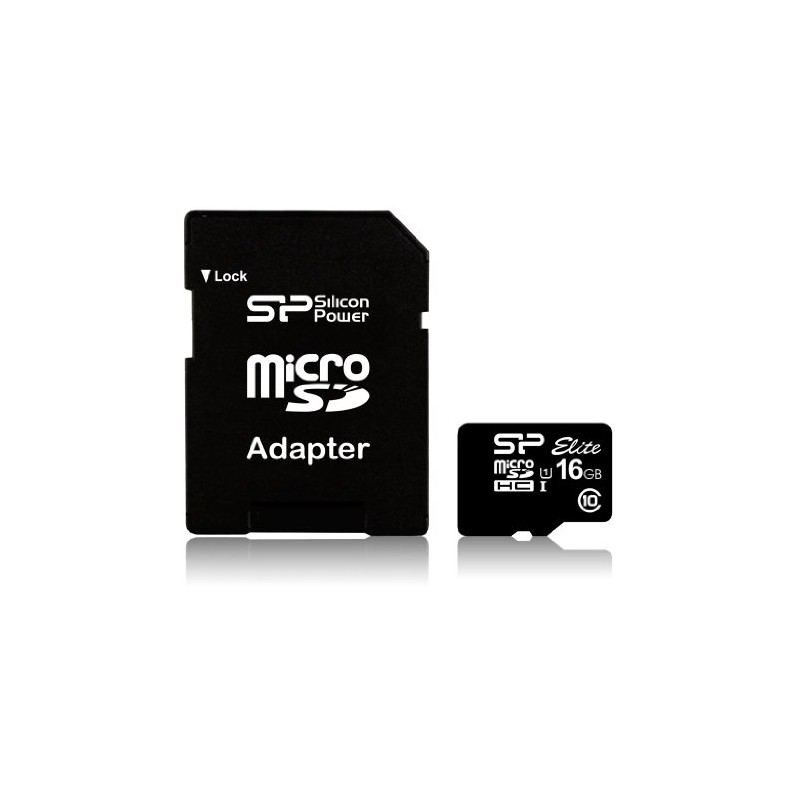 Pulse Media Silicon Power Micro SDHC UHS-1 16GB Elite Memory