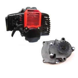 Unbranded 47cc 49cc Pull Start Engine Motor & Gear Box for Go Kart E-bike Scooter Mower US