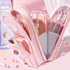 JVILEX Pencil Case, Large Capacity, Cute, Junior High School Girls,