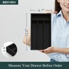 Small Silverware Organizer, Bamboo Kitchen Drawer Organizer, Utensil Holder, Cutlery