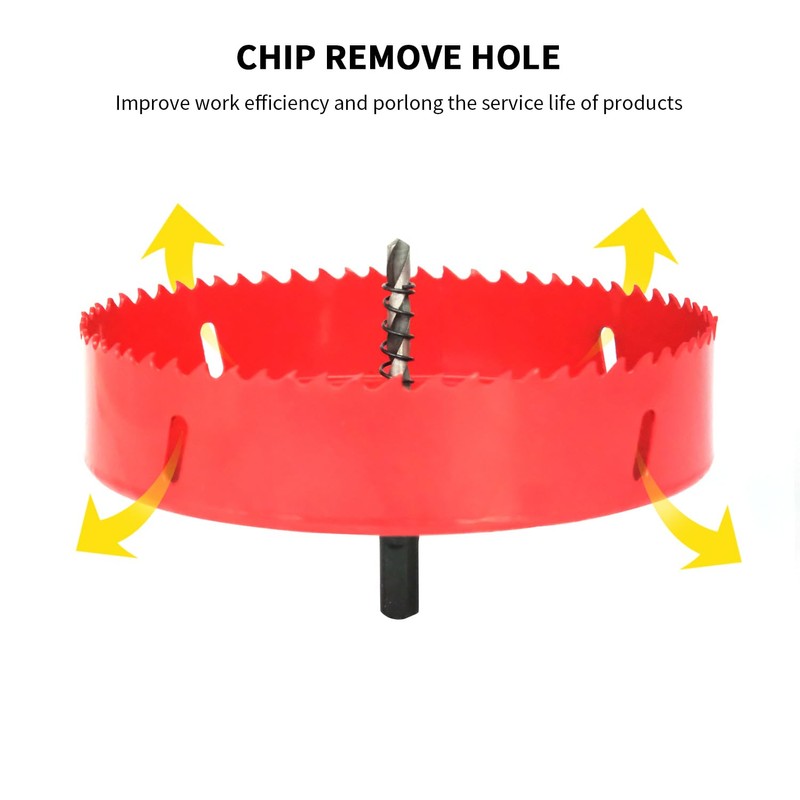 Hole Saw 6 1/4" / 159mm, HSS Bi-Metal Drill Hole