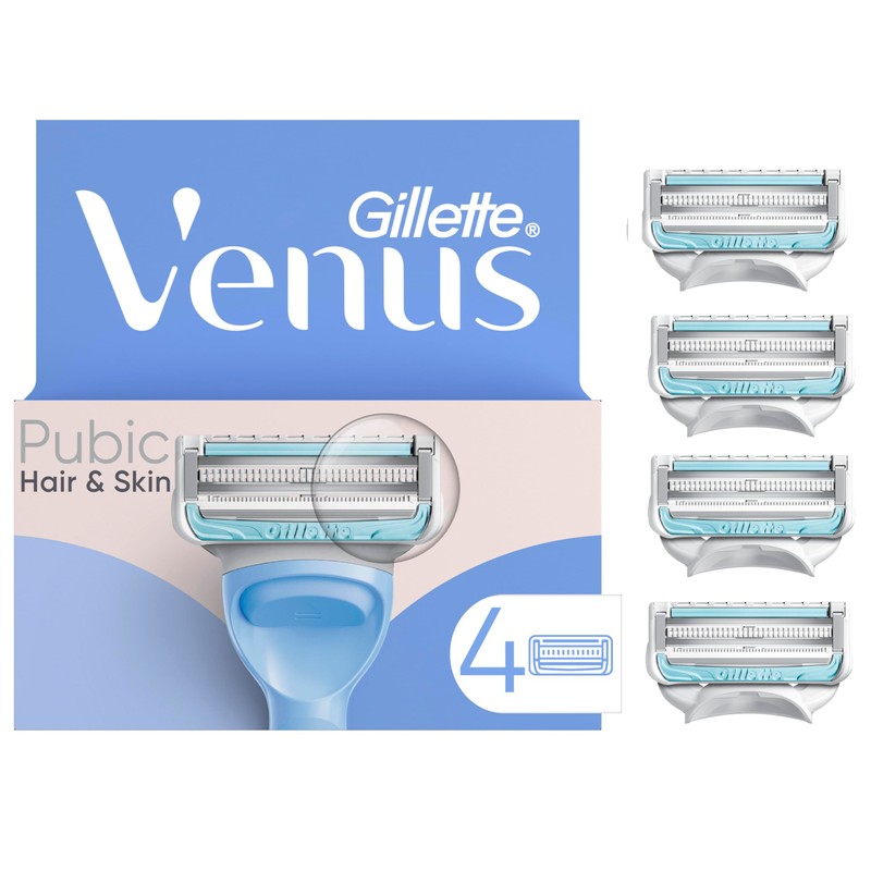 Gillette Venus Repuestos de cuchilla de afeitar para aseo íntimo