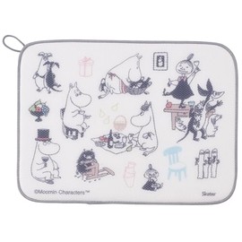 Skater KM1-A Dish Drying Mat, Dish Drainer, 12.2 x 16.1 inches (31 x 41 cm), Moomin