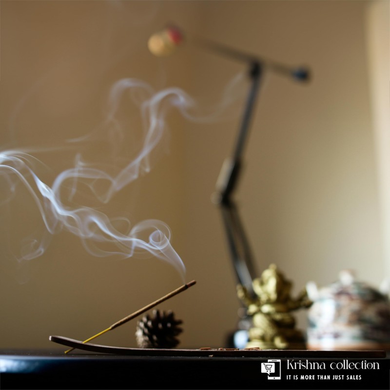 Krishna Collection Incense Sticks – Odor Elimination, Long-Lasting Aroma for