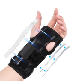 Muñequera para Túnel Carpiano, Muñequera Ajustable Con 3 Soportes, Férula Muñeca Mano Transpirable para Túnel Carpiano, Esguinces y Torceduras, Artritis, Muñequeras Metacarpiana para Ambos Manos
