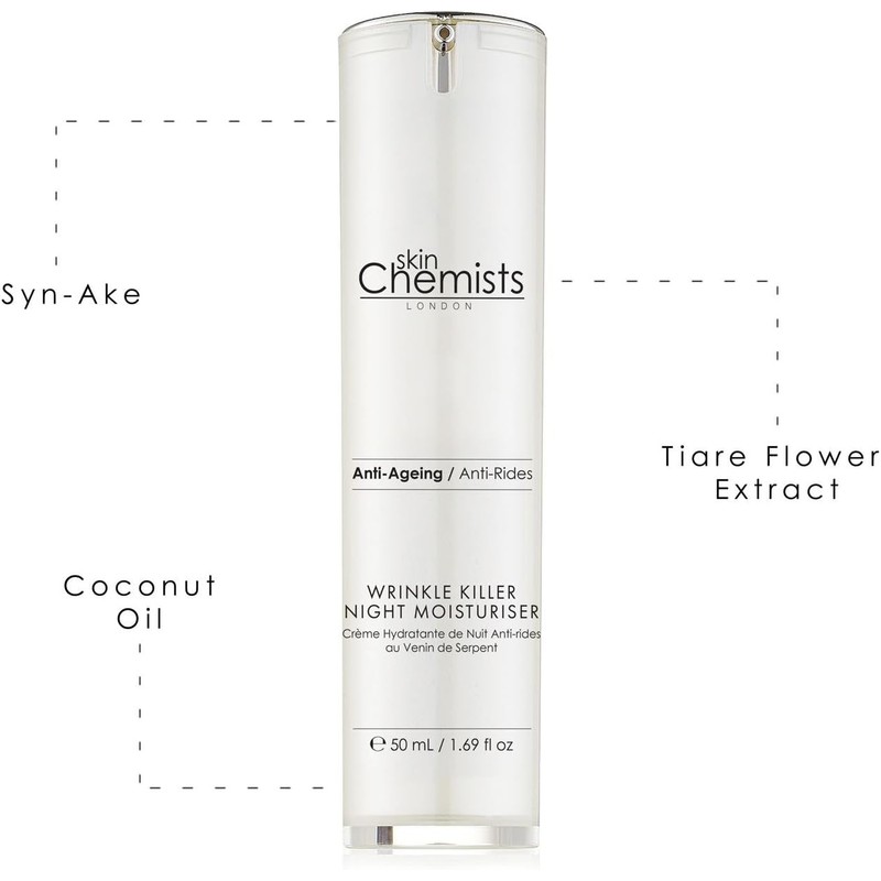 skinChemists Anti-Ageing Wrinkle Killer Night Moisturizer, 1.69 Fl. Oz