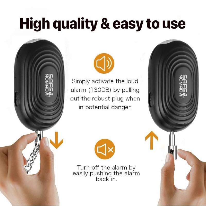 Personal Alarm for Women. Police Approved Panic/Rape Alarm with LED