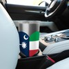 South Carolina and Italy Flags: Heart Shaped Unity Stainless Steel