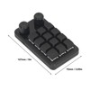 Mini Gaming Keypad 12 Keys 2 Knobs Blue Switch Black