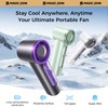 MAGIC JOHN Mini Handheld Fan with LED Display – Powerful