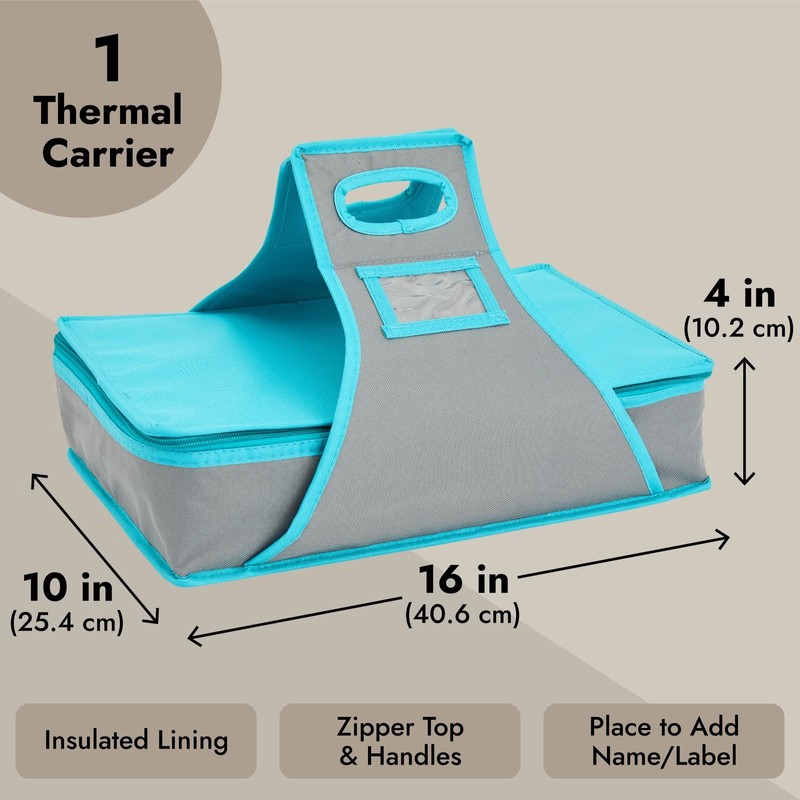 Juvale Insulated Casserole Carrier - 16 x 10 x 4