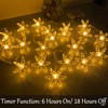 Fielegen 9.84ft 20 LED Cherry Blossom Flower String Lights Battery
