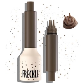 Wugbc Freckle Stamp 5 Point Design, Upgrade Liquid Freckle Pen Waterproof Long Lasting Quick Dry Fake Freckle Face Tattoo Get Natural-looking Faux Freckles Sunkissed Makeup, 01ASH CHESTNUT