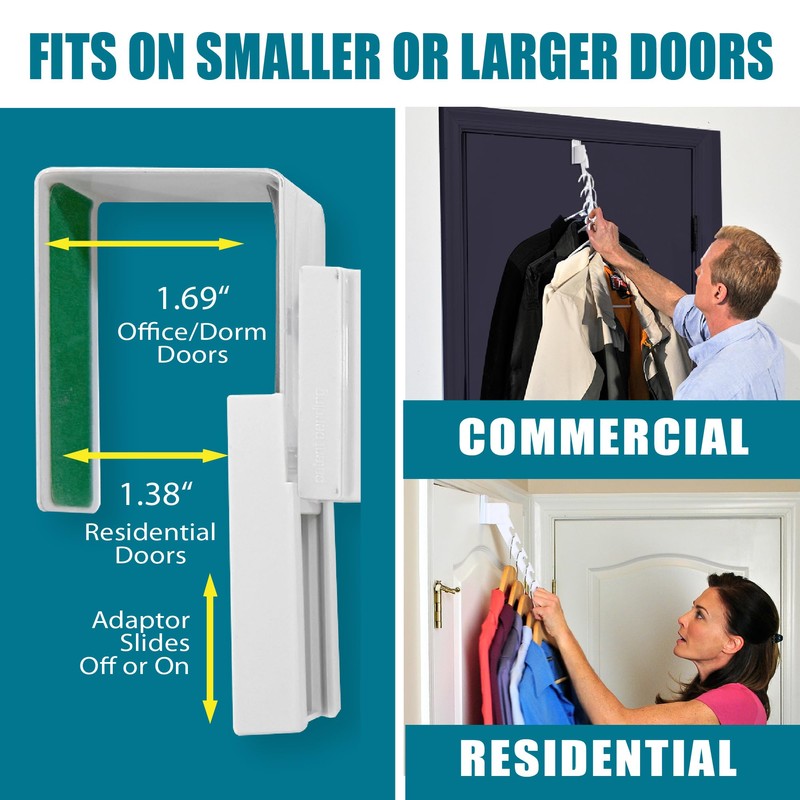 Wonder Hanger Over The Door 3-Pack Organizer for Clothes Hangers,