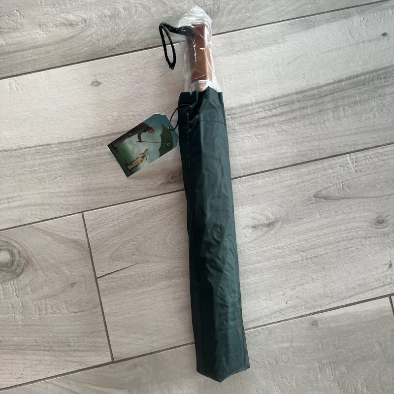 NEW FIRST REPUBLIC BANK Compact Umbrella Expandable Wood Handle
