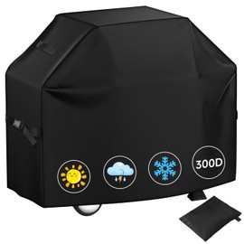 RAMSPIT Cubierta para Parrilla de Barbacoa, 66 Pulgadas Cubierta asador de 300D Oxford Tela,Duradero y Conveniente, Anti-UV Cubierta para Asador,Prueba lágrima,con Bolsa de Almacenamiento Impermeable