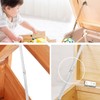 Pxyelec 4 pcs Support Stay Hinges, Furniture Cupboard Hinges, Stainless