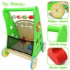 Wooden Baby Walker with Wheels Push Walker for Baby Boys