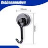 Pack of 16 Magnetic Hooks Strong Magnets Heavy Duty,15 kg