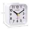 Peakeep Small Battery Operated Analog Travel Alarm Clock Silent No