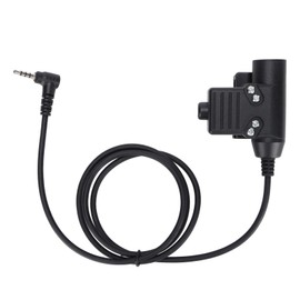 U94 PTT Headset System Adapter PU Tensile Wire Headset Military Adapter for Yaese VX‑3R