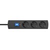 Kopp DUOversal® Plus 3/6-Way Power Strip 1.4 m with Double
