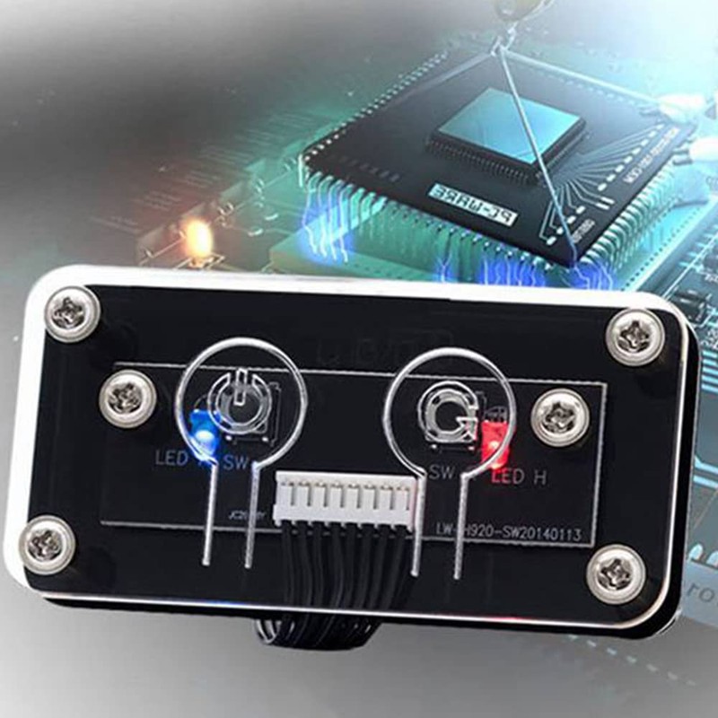 Idhadkc Desktop Computer Switch External Power Switch Power Button+Restart Button
