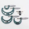 Premium Outside Micrometer Set 0-100mm/0.01mm Precision Machinist Tool w/Carbide Tips