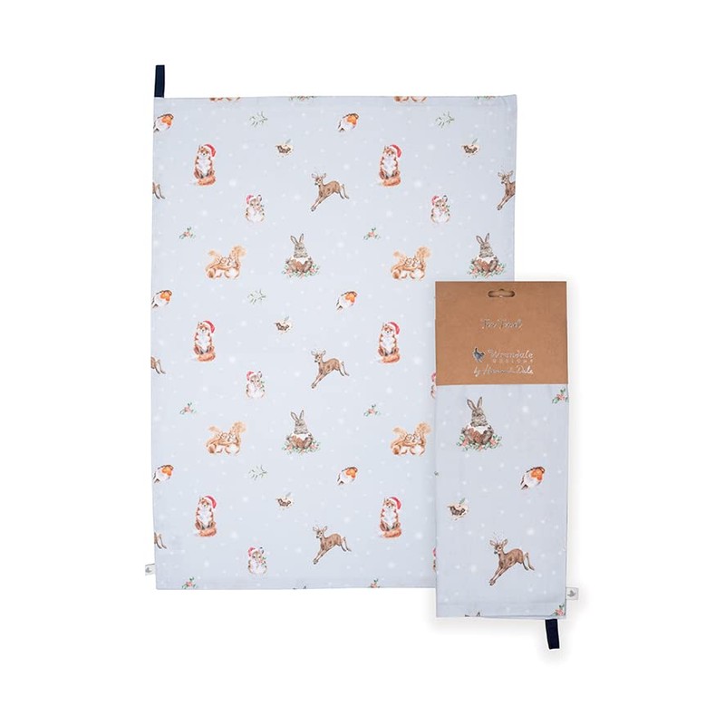 Wrendale Designs by Hannah Dale Winter Woodland' Tea Towel