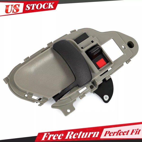 Unbranded Door Handle Inside Interior Gray Driver Left LH for
