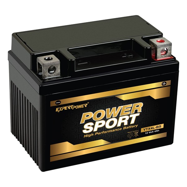 YTX4L-BS, YT4L, YTX4L, YT4L-BS, GTX4L-BS, GT4L-BS, GTX4L, GT4L Replacement 12V3AH WPX4L-BS Sealed AGM for Arctic Cat, Polaris, BRP, Can-Am Motorcycle, Scooter, ATV Batteries ExpertPower