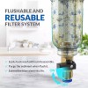 Universal Reusable Whole House Spin Down Sediment Water Filter Pre-Filter