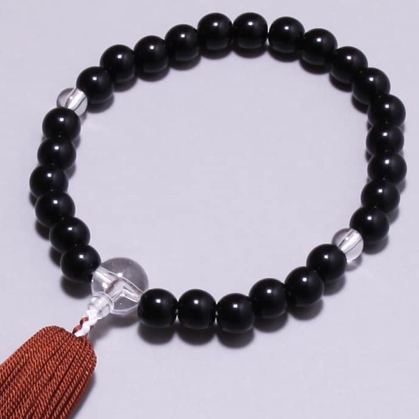[Nenju-do] New Ebony Prayer Beads for Men, Made in Japan, Handmade, Can be used in all denominations, We are a long-established juzu manufacturer founded for over 80 years