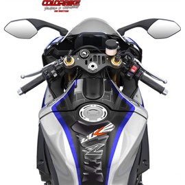 Tank Pad Motorcycle Tank Pad 3D Carbon Compatible with KTM Duke 125 250 690 790 1029 v4 - 20 x 14 cm