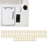 100pcs Flower Shape Binder Clips Strong Clamping Force Metal Cute