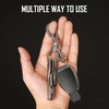 KeyUnity Titanium 2 in 1 EDC Keychain Clip Multitool, Carabiner