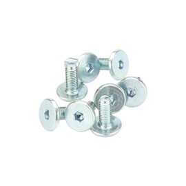 M6 (6mm x 15mm) Furniture Joint Connector Bolts (Pack of 10)