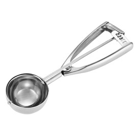 Fayomir Large Cookie Scoop, 3 Tablespoon Cookie Scoop for Baking, Cookie Dough Scoop, Cupcake Scoop, Selected 18/8 Stainless Steel for Making Cookie, Cupcake, Muffin, Ice Cream, Meatball