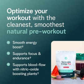 Natural Pre-Workout Supplement for Energy, Focus & Stamina | Organic Green Coffee Extract & Adaptogens | Boost Athletic Performance & Fitness