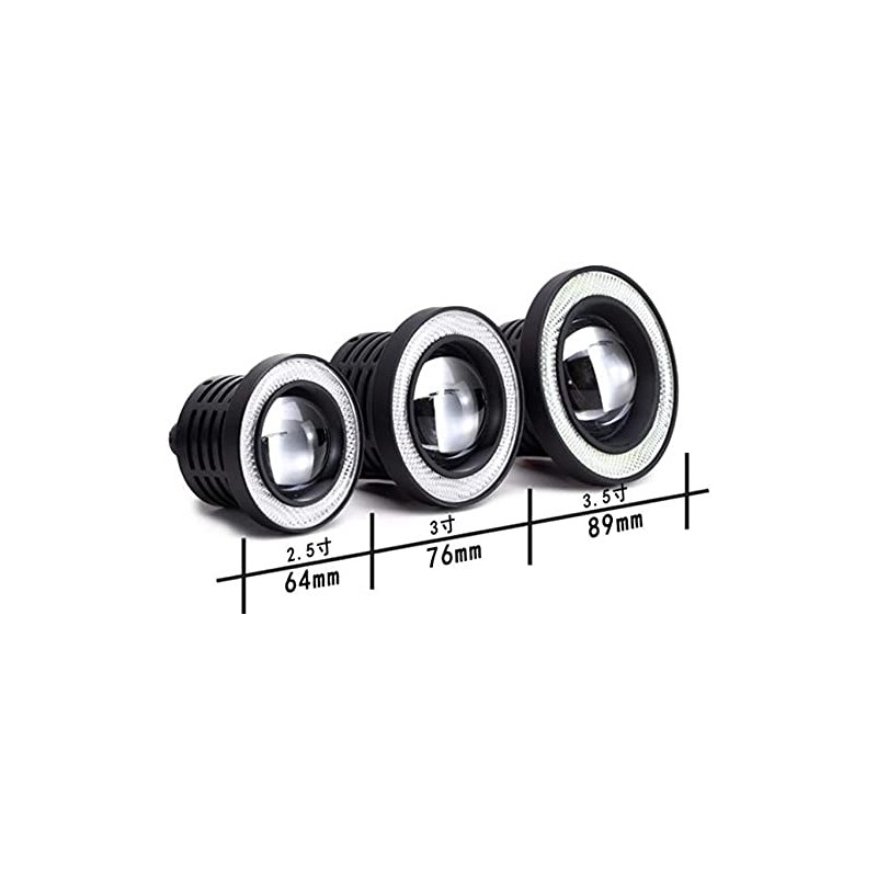 Kstyle Red 2.5 LED Fog Light Universal with Squid Ring