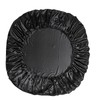 JHCHMX Satin Fitted Sheet Single,Deep Pocket Silkly Black Single Bed
