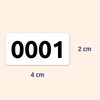 1-1000 Numbers Stickers Loose Tombola 40 x 20 mm