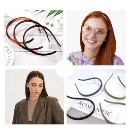 11 Piezas Diadema Mujer Diademas de Zigzag with Pinzas Diademas Finas para Mujer Finas Diademas para Mujer Accesorios Simples para el Cabello Acabado Mate, Antideslizante,Ideal para Gafas y uso Diario