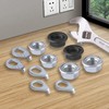 Pack of 12 Bicycle Axle Nuts, Flange Nuts, Flange Nuts