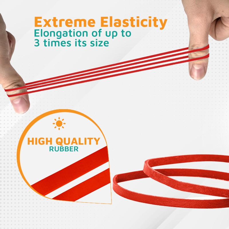 PlasticMill Rubber Bands - #33 Size - Rubberbands - 1Lb/500