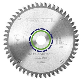 Festool Special Saw Blade, 160 x 2.2 x 20, 52 Teeth, Compatible with Wood, Aluminium, Engineered Wood