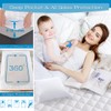 GRT Queen Size Quilted Fitted Mattress Pad, 100% Waterproof Breathable